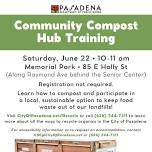 Community Compost Hub Training at Memorial Park