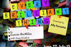 Endstation Theatre Company's Every Brilliant Thing by Duncan MacMillan