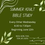 Summer Adult Bible Study