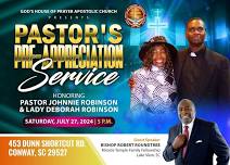 Pastor's Pre-Apprecation Service