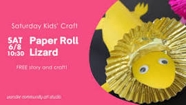 FREE Saturday Story & Craft @ Wander: Paper Roll Lizards!