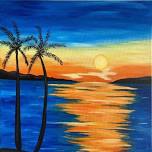 Painting of a Stunning  Island Sunset