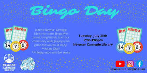 Bingo Day!  — Newnan Carnegie Library