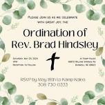 Ordination and Installation for Rev. Brad Hindsley