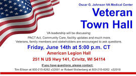 Oscar G Johnson VA townhall Crivitz, WI