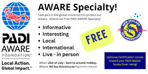 PADI AWARE Specialty Course - Free!