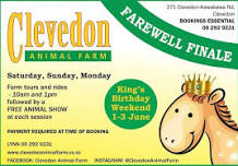 CLEVEDON ANIMAL FARM - Free Animal Show | 1 to 3 June