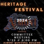 Heritage Festival Committee Meeting