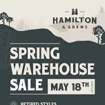 Hamilton & Adams Annual Warehouse Sale