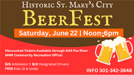 Discount Tickets: Historic St. Mary's City BeerFest