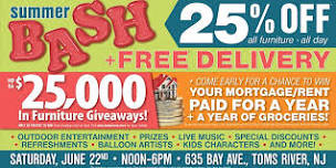 Ashley Bash in Toms River - Win up to $25,000 in Furniture Prizes