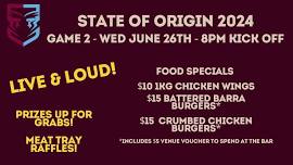 STATE OF ORIGIN | GAME 2 | @ The Graham Hotel