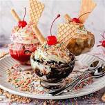 Covered dish and ice cream sundae Sunday!