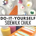 DIY sidewalk Chalk