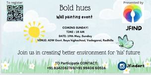 Bold hues - wall painting event