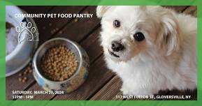 FCRSPCA Community Pet Food Pantry (DRIVE-THRU)