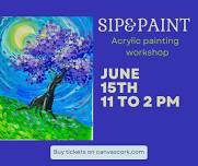 Sip&Paint Vibrant Landscape