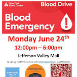 Jefferson Valley Mall Community Blood Drive - NY Mets Shirt for donors!