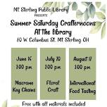 Summer Saturday Crafternoon at the Library