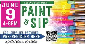 Eugene Beer Week Paint N Sip with Sierra at beergarden