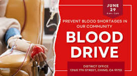 Blood Drive with American Red Cross in Chino