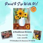 Paint & Sip - Sunflower Bouquet