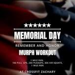 Memorial Day MURPH Workout at CrossFit Zachary