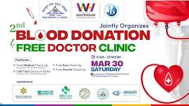 2nd Blood Donation & Free Doctor Clinic at Himalayan WhiteHouse IB World School