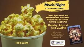 Teen Movie Night: Jumanji (Ages 12-18)