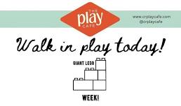 Walk in Play! Giant Lego Week!