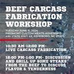 Beef Carcass Fabrication Workshop