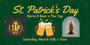 St. Patrick's Day Barre & Beer at The Tap!