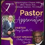 7th year Appreciation Pastor Perry Gamble Sr