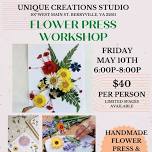 Flower Press Workshop