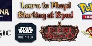 Learn to Play: Lorcana, Pokemon, Magic the Gathering, Flesh and Blood, Star Wars Unlimited