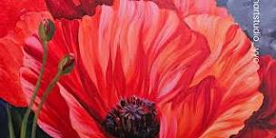 Paint Night Acrylic Poppies