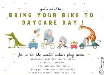 Bring your bike to daycare day