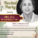 Mrs. B’s Retirement Recital