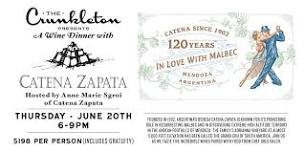 The Crunkleton Presents: A Wine Dinner with Catena Zapata