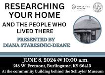 Researching Your Home and the People Who Lived There