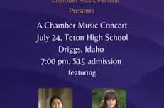 Chamber Music Recital with Violinist, Hyeri Choi and Pianist, Kori Bond