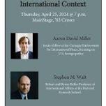 The War in Gaza and the International Context