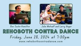 Rehoboth Contra Dance with Julie, Larry & Ben