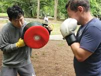 Free Boxing in the Park class