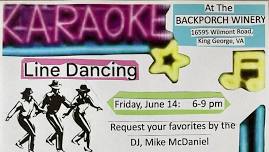 Summer Fling at Backporch Vineyard - Line Dancing, Karaoke & Preacher Dave's BBQ