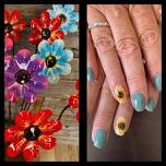 Mother's Day manicures and flower painting