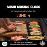 Sushi Making Class at Apponaug Brewing Co.