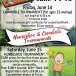 Hometown Days Cornhole-Horseshoe Tournaments