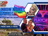 Rainbow Nite at Playoffs Sports Lounge Each Last Wed.