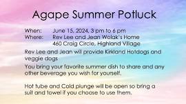 Agape Summer Potluck